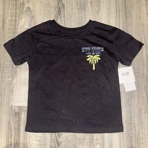 Grayson Mini Toddler Girls 3T Black Graphic T Shirt Good Things Palm Tree NWT